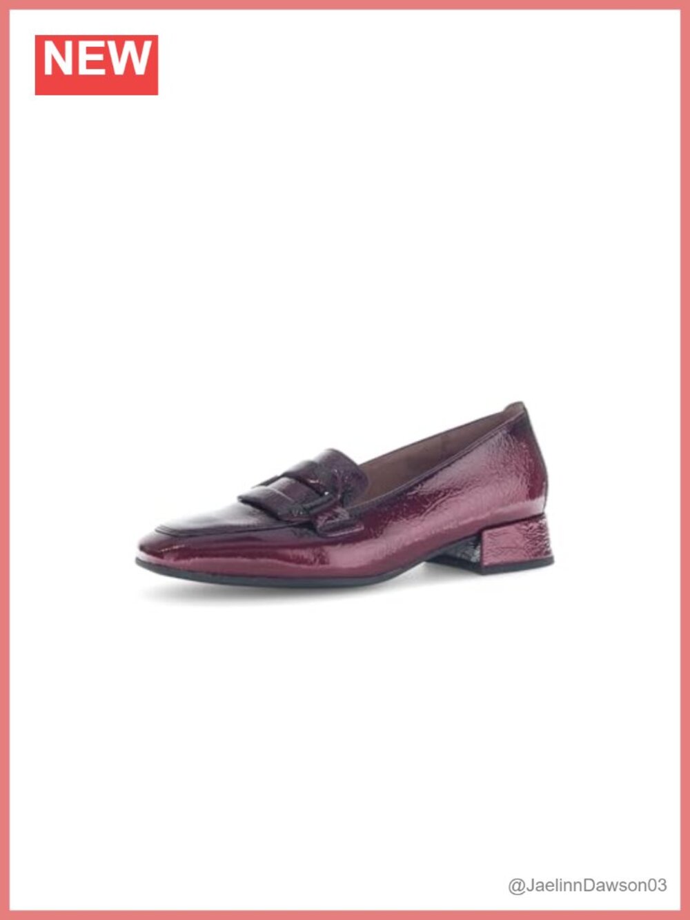 Leather Low Heel Pump Block Heel Square Toe Women's Shoes